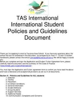 International Student Policies and Guidelines Document