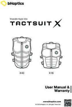 User Manual & Warranty - X40 - bHaptics
