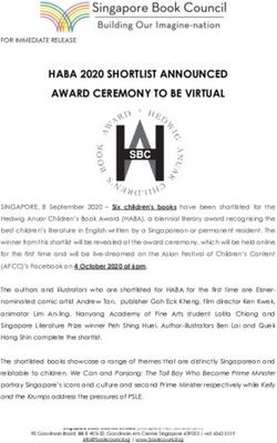 HABA 2020 SHORTLIST ANNOUNCED AWARD CEREMONY TO BE VIRTUAL - Singapore Book Council