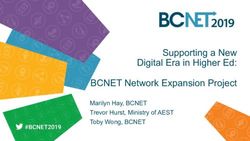 Supporting a New Digital Era in Higher Ed: BCNET Network Expansion Project - Marilyn Hay, BCNET Trevor Hurst, Ministry of AEST Toby Wong, BCNET