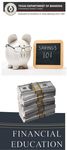 FDIC Money Smart for Young People Banking on Kids - Texas Department of Banking Financial Education Webinar
