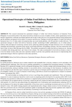 Operational Strategies of Online Food Delivery Businesses in Camarines Norte, Philippines
