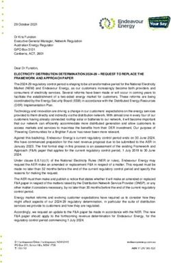 ELECTRICITY DISTRIBUTION DETERMINATION 2024-29 - REQUEST TO REPLACE THE FRAMEWORK AND APPROACH PAPER - Letter and attachment to the AER on the ...