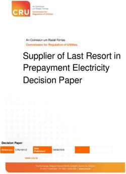 Supplier of Last Resort in Prepayment Electricity Decision Paper