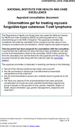 Chlormethine gel for treating mycosis fungoides-type cutaneous T-cell lymphoma - NICE