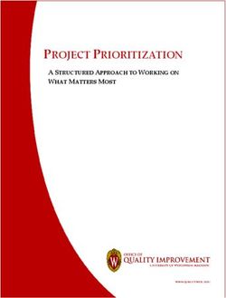 PROJECT PRIORITIZATION - A STRUCTURED APPROACH TO WORKING ON WHAT MATTERS MOST