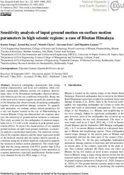 Sensitivity analysis of input ground motion on surface motion parameters in high seismic regions: a case of Bhutan Himalaya - NHESS
