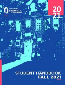 20 21 STUDENT HANDBOOK FALL 2021 - Concordia University of ...