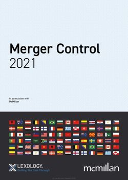MERGER CONTROL 2021 IN ASSOCIATION WITH MCMILLAN - MCMILLAN LLP