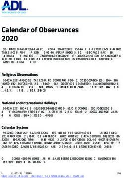 Calendar of Observances 2020 - City of Roseville, MN