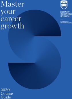 Master your career growth - 2020 Course Guide - Sydney Business School
