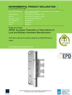 ENVIRONMENTAL PRODUCT DECLARATION - as per ISO 14025 and EN 15804 - ECO ...