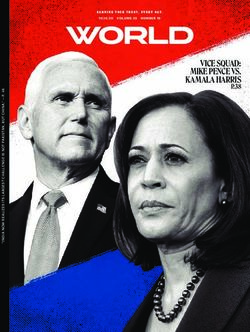 VICE SQUAD: MIKE PENCE VS. KAMALA HARRIS - P.38 - World Magazine