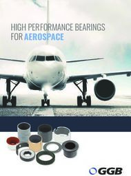 FOR AEROSPACE HIGH PERFORMANCE BEARINGS - GGB Bearing