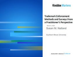 Susan M. Natland Trademark Enforcement Methods and Surveys From a Practitioner's Perspective
