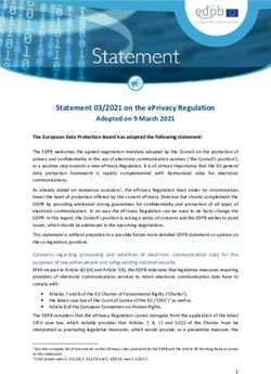 Statement 03/2021 on the ePrivacy Regulation