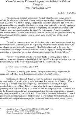 Constitutionally Protected Expressive Activity on Private Property: Who You Gonna Call?