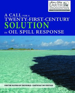 SOLUTION TWENTY-FIRST-CENTURY A CALL FOR A - IN OIL SPILL RESPONSE