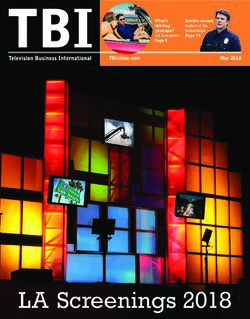 LA Screenings 2018 - TBIvision.com May 2018 - TBI Vision