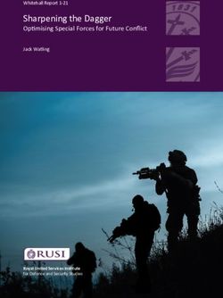 Sharpening the Dagger - Optimising Special Forces for Future Conflict Jack Watling - Royal United Services Institute