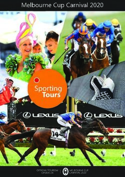 Tours Sporting - Melbourne Cup Carnival 2020 - Sporting Tours