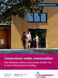 Connections make communities - The National Lottery Community Fund's ...