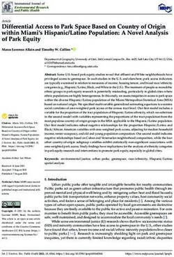 Differential Access to Park Space Based on Country of Origin within Miami's Hispanic/Latino Population: A Novel Analysis of Park Equity