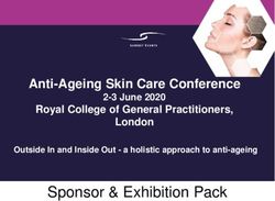 Sponsor & Exhibition Pack - Anti-Ageing Skin Care Conference Royal College of General Practitioners, Summit Events