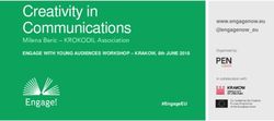 Creativity in Communications - Milena Beric - KROKODIL Association www.engagenow.eu