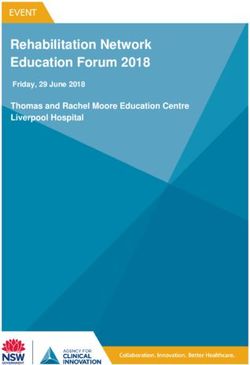 Rehabilitation Network Education Forum 2018 - Friday, 29 June 2018 Thomas and Rachel Moore Education Centre Liverpool Hospital - Agency for ...