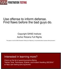 Use offense to inform defense. Find flaws before the bad guys do - SANS Institute