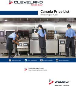 Canada Price List Effective: August 01, 2021 - @welbiltcanada
