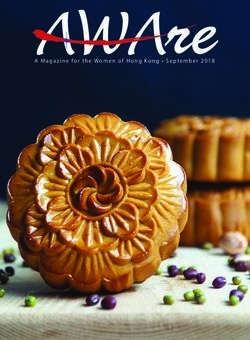 A Magazine for the Women of Hong Kong September 2018