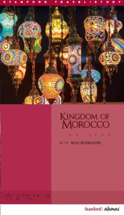 FROM THE SAHARA TO THE SEA - March 13 to 27, 2020 a program of the stanford alumni association