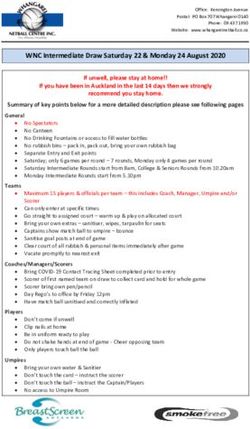 WNC Intermediate Draw Saturday 22 & Monday 24 August 2020 - Sporty.co.nz