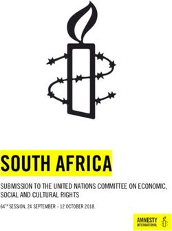 SOUTH AFRICA SUBMISSION TO THE UNITED NATIONS COMMITTEE ON ECONOMIC, SOCIAL AND CULTURAL RIGHTS - Amnesty International