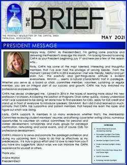 PRESI DENT MESSAGE - Capital Area Paralegal Association