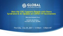 How the CDC Supports People with Down Syndrome & An Update on COVID-19 Vaccinations - Thursday, July 29, 2021 12:00pm - 1:00pm MT - Global Down ...