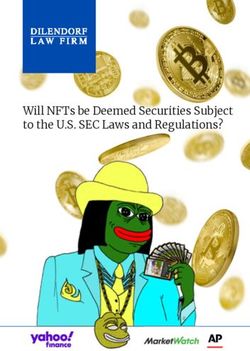 Will NFTs be Deemed Securities Subject to the U.S. SEC Laws and Regulations?