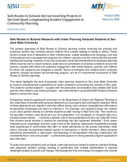 Safe Routes to Schools Research with Urban Planning Graduate Students at San José State University