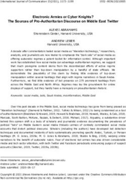 Electronic Armies or Cyber Knights? The Sources of Pro-Authoritarian Discourse on Middle East Twitter - International Journal of ...