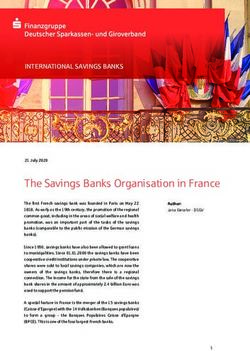 The Savings Banks Organisation in France - Deutscher Sparkassenund ...