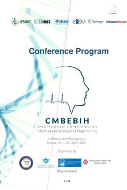 CONFERENCE PROGRAM - CMBEBIH