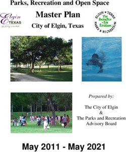 Master Plan - May 2011 - May 2021 - Parks, Recreation and Open Space - City of Elgin