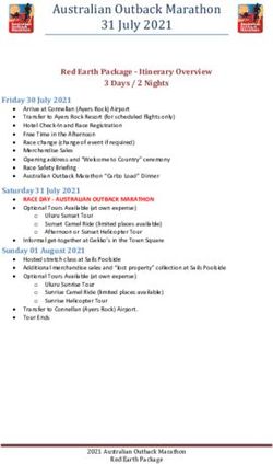 Australian Outback Marathon 31 July 2021