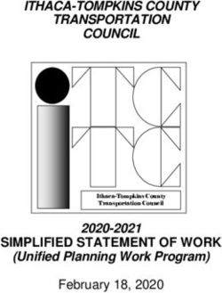 SIMPLIFIED STATEMENT OF WORK - ITHACA-TOMPKINS COUNTY TRANSPORTATION COUNCIL - 2020-2021 (Unified Planning Work Program)