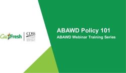 ABAWD Policy 101 ABAWD Webinar Training Series - California Association of Food Banks