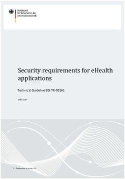 Security requirements for eHealth applications - Trial Use1 - 1 Explanation in section 1.4 - Bund.de