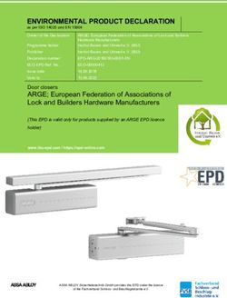 ENVIRONMENTAL PRODUCT DECLARATION - as per ISO 14025 and EN 15804 - Effeff