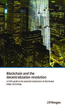 Blockchain and the decentralization revolution - A CFO's guide to the potential implications of distributed ledger technology - JP Morgan
